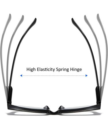 Buy MMOWW 3 Series Pack Oversized Reading Glasses for Women - Anti Blue Light Square Frames in Black Brown Gray Tortoise & Tea Tortoise 2.5x - Buy Online on GoSupps.com