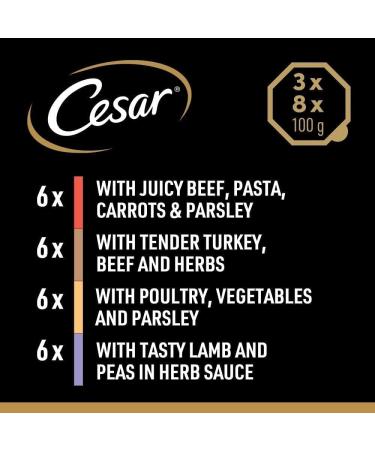 Cesar Country Stew Dog Food Chicken and Vegetable 24 x 150 g Country Stew with Chicken & Vegetable in Gravy 150 g (Pack of 24) - Buy Online on GoSupps.com