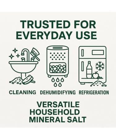 GiDeli Coarse rock salt 3 kg natural unrefined additive-free for bathroom food cooling roads - Buy Online on GoSupps.com