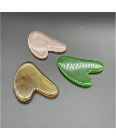 Resin Jade Gua Sha Facial Massage Tool - Green Beauty Scraping Roller for Spa Treatments - Buy Online on GoSupps.com