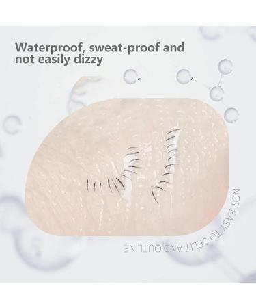 Waterproof Liquid Eyeliner - Double Pointed - Super Slim All Day Eye Liner for Lower Eyelashes- Waterproof Formula & Smudge Resistant - Liquid Liner for Beginner Makeup Artist C: Tea Brown - Buy Online on GoSupps.com