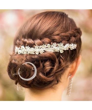 FRCOLOR 2 Sets Snowflake Star Hair Clip Star Hair Accessories Silver Star Hair Clips Silver Barrettes Star Moon Hair Clip Hair Jewelry Golden Hair Clips Hair Pin Hairpin Diamond Alloy - Buy Online on GoSupps.com