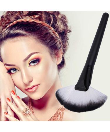 Large Slim Fan Makeup Brush Blending Highlighter Face Contour Powder Brush New Released Nice Design Black - Buy Online on GoSupps.com