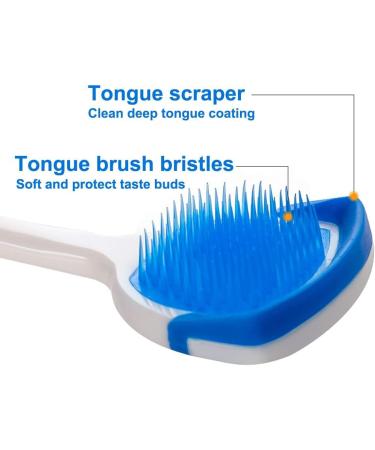 JOEBO Tongue Scraper & Cleaner - 4 Pack for Fresh Breath | Effective Tongue Brush for Bad Breath Relief - Buy Online on GoSupps.com