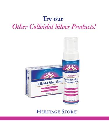 Heritage Store Colloidal Silver Shampoo 12 fl oz - Natural Hair Care for Healthy Scalp - Buy Online on GoSupps.com
