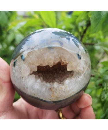 for Top Natural Stones Druzy Agate Crystals geode Home Decoration Agate with druzy Open Sphere crysral Cluster an Amethyst TOMPAR (Size : 60-65mm) - Buy Online on GoSupps.com