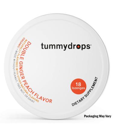 Organic Double Ginger Peach Tummydrops - Pack of 3 Tins (54 Drops) | Soothe Stomach Discomfort Naturally - Buy Online on GoSupps.com