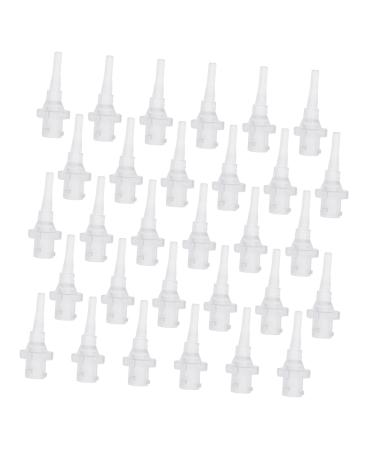 CALLARON 60pcs Bottle Ear Washer Nozzles Ear Cleaning Supplies for Safe and Compatible Irrigation Systems White