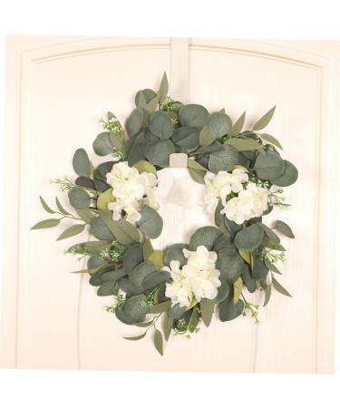 LIFKICH 1pc Eucalyptus Leaf Garland Artificial Plants for Outdoors Artificial Wreaths for Outdoor Fall Decorations for Home Spring Ornament Wall Hanging Wreath Hoop Silk Flower Pendant - Buy Online on GoSupps.com