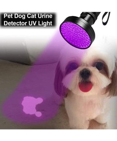 UV Flashlight 100 LEDs UV Light Torch Lamp 395nm Ultraviolet Blacklight with Protective Gogggles for Pet Dog Cat Stains Inspection Currency Bed Bug Detector for Dog/Cat Scorpions Hunting - Buy Online on GoSupps.com