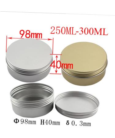 Beaupretty Box Cosmetic Bottle 250ml Tinplate Jars with Screw Lid for Cosmetics and Travel Aluminum Cream Container Aluminum Tin Seasoning Bottle Loose Tea Tins Tinplate Storage Tin Lids - Buy Online on GoSupps.com