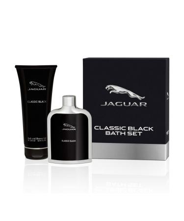 Jaguar Classic Black for Men - 2 Pc Gift Set 3.4oz EDT Spray 6.7oz Bath and Shower Gel 5.05 Ounce (Pack of 2)
