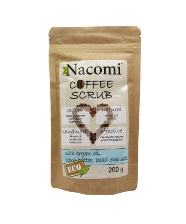 Nacomi Vegan Natural Dry Body Scrub Coffee Handmade 200g