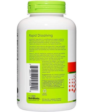NutriBiotic Hypo-Aller C Powder - 1300mg Vitamin C Antioxidant & Collagen Support | Buffered Formula with Calcium, Magnesium & Zinc | 8oz - Buy Online on GoSupps.com