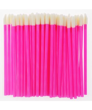 Pimoys Lip Brushes 200Pcs/Set - Disposable Lip Makeup Applicator Tool Kit in Rose Red - Buy Online on GoSupps.com