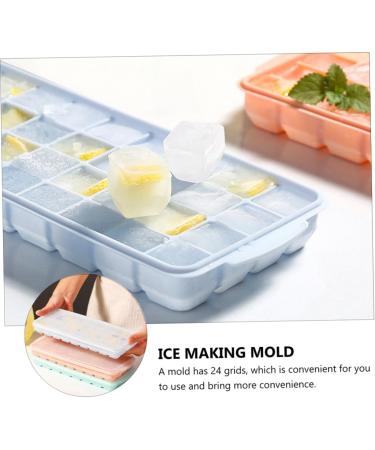 Cabilock 3pcs Silicone Ice Tray Mold Silicone Ice Trays Silicone Ice Maker Ice Cubes Ice Mold 25X10X2.5CM Assorted Color - Buy Online on GoSupps.com