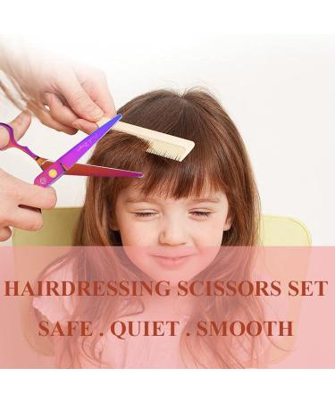 Professional Purple Dragon Hair Scissors Set - 5.5 Inch Iridescent Hairdressing Shears for Men & Women | Sharp Barber Tools for Beginners - Buy Online on GoSupps.com