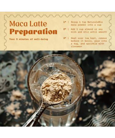 Organic Maca Powder 400g - Peruvian Superfood from Pure Maca Root - Vegetarian & Vegan Friendly - Gelatinised - NaturaleBio 400g - Buy Online on GoSupps.com