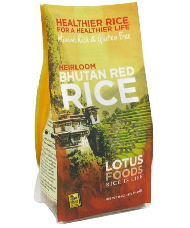 Lotus Foods, Heirloom Bhutan Red Rice, Gluten Free, 15 Oz - Buy Online on GoSupps.com