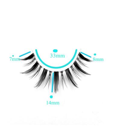 Manga Lashes Clear Band Anime False Eyelashes 4 Pack - Spiky & Natural Look | Japanese Style A01 by Mikiw - Buy Online on GoSupps.com