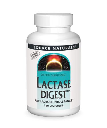Source Naturals Lactase Digest, for Lactose Intolerance 1 180 Vegetarian Capsules