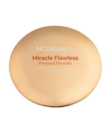 MCoBeauty Miracle Flawless Pressed Powder - Medium Warm Shade | Oil-Control Soft-Focus Finish | Vegan & Cruelty Free | Hydrating Rose Extract & Sweet Almond Oil - Buy Worldwide - Buy Online on GoSupps.com