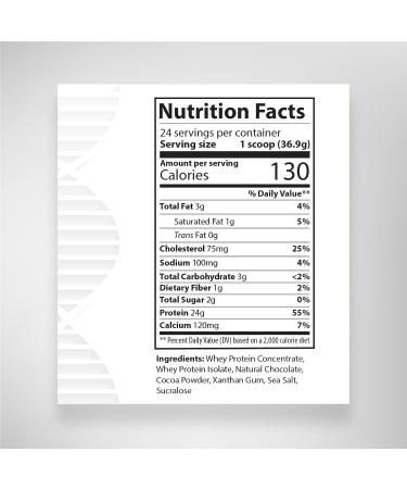Whey Protein Powder Chocolate - 24g Whey Isolate & Concentrate | Lean Muscle Support Non-GMO Gluten-Free | USA Made - Buy Online on GoSupps.com