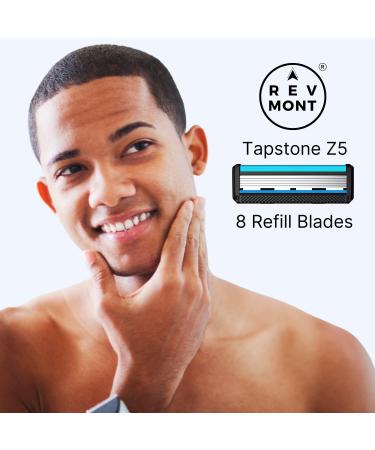 Buy Z5 Refill Blades for RevMont Z5 Razor - 8ct | Replacement Shaving Blades for Men - High-Quality 5-Blade Razor Refills - Buy Online on GoSupps.com