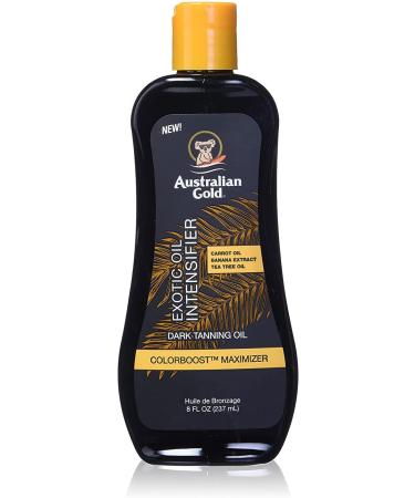 Australian Gold Dark Tanning Exotic Oil, Carrot Extract Formula, 8 Fl Oz (Pack of 1) Dark Tanning Exotic Oil Spray 8 Fl Oz (Pack of 1)