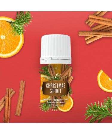 Young Living Christmas Spirit 5 ml | Festive Holiday Aroma | Uplifting Orange Cinnamon & Spruce Essential Oil | Perfect for Travel - Buy Online on GoSupps.com