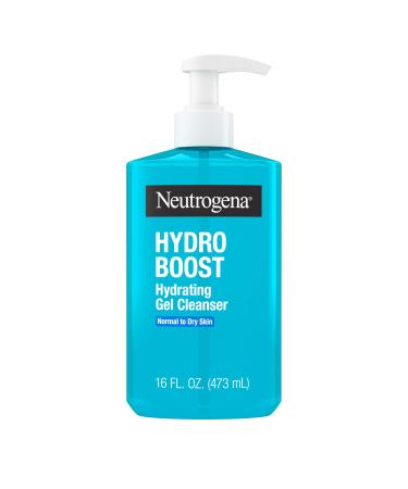 Neutrogena Hydro Boost Face Wash Hydrating Facial Cleanser with Hyaluronic Acid Daily Foaming Face Wash & Makeup Remover Hypoallergenic Alcohol- & Paraben-Free Gel Cleanser 16 Fl. Oz Unscented 16 Fl Oz (Pack of 1)