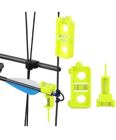 SOPOGER Archery Multifunctional Bow Level Tuning and Mounting String 3D Printing Compound Bow Sight Tuning Bubble Level Combo Tool Kit for Compound Bows Yellow