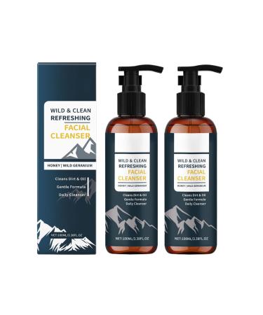 FFEEJ Men's Nourishing Facial Cleanser Gentle Cleansing Oil-Control Face Wash With Long-Lasting Moisturization