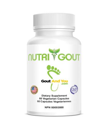 NutriGout Uric Acid Cleanse Supplement for Active Mobility, Strong Flexibility, Muscle Pain Relief, Joint Comfort and Kidney Support - Non-GMO, Gluten Free