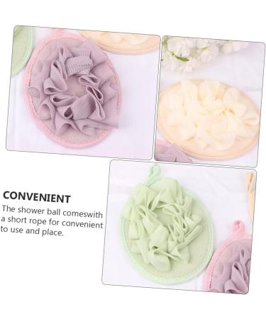 Buy NOLITOY 8 Pcs Pure Flower Bath Balls & Exfoliating Shower Sponges - Soft Body Wash Pouf & Loofah Bath Accessories for Ultimate Cleanse - Buy Online on GoSupps.com