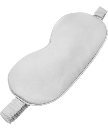 2pcs Silk Sleep Masks - Adjustable Eye Cover for Sleeping - Soft Light Grey Eye Pads & Blindfolds - Comfortable Travel Sleep Accessories - Buy Online on GoSupps.com