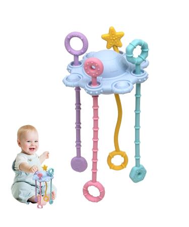 Travel Activity Toys with Pull Cord for Babies | Adjustable Hanging Interactive Nativity Toys for Early Development | Child-Friendly Blue Toys - Buy Online on GoSupps.com