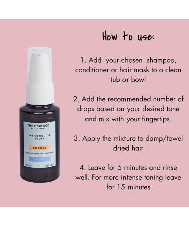 Lisa Shepherd Blonde Corrector Drops 50ml - Add to Shampoo & Conditioner for Vibrant Hair - Buy Online on GoSupps.com