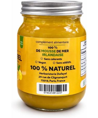 Sea Moss Gel Irlandais 100% Naturel Mousse de Mer Sauvage Vegan Texture Onctueuse 510g (Citron) - Buy Online on GoSupps.com
