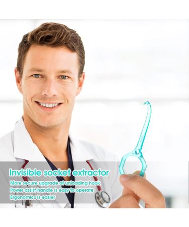 TIESOME Aligner Removal Tool Kit - 6Pcs Chewies & Tooth Hook for Invisible Braces - Transparent Rhombus - Buy Online on GoSupps.com