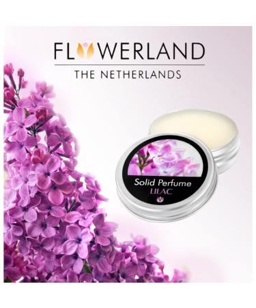 Flowerland Solid Perfume - Portable Pocket Balm Perfume Perfect for Travel Use - Natural Fragrance Parfum for Men and Women - Natural & Vegan - Lilac (30ml) - Buy Online on GoSupps.com
