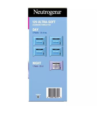 Buy Makeup Remover Towelettes - Night Calming Cleansing 25ct (5pk) | Gentle & Effective Cleansing for All Skin Types - Buy Online on GoSupps.com