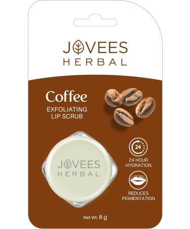 Herbal Coffee Exfoliating Lip Scrub For Soft and Supple Lips- 8g Lip Lightening Brightening Exfoliation & Cleansing Organic SLS & Parabens Free