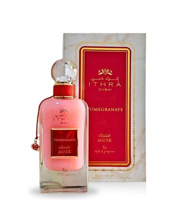 Pomegranate Musk Ithra Dubai Collection - Eau De Parfum Spray 100ML (3.4 OZ) By Ard Al Zaafaran 3.4 Fl Oz (Pack of 1) Pomegranate Musk EDP Spray