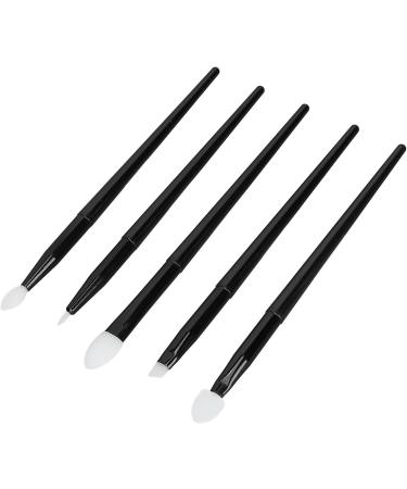 Makeup Brush Set Portable Handle 5 Pieces Silicone Brushes for Eye Shadow Lip Eyebrows Eyeliner Easy Applying Lightweight and Compact - Buy Online on GoSupps.com