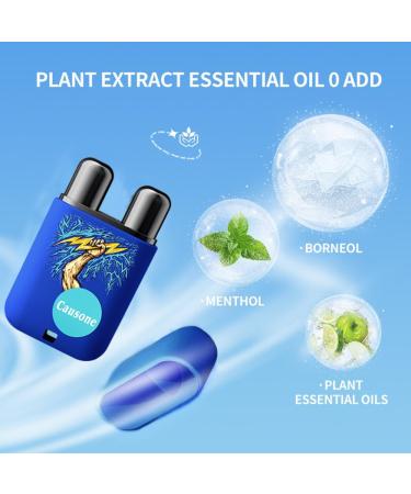 LAMUSELAND Essential Oil Nasal Inhaler Pure and Natural Peppermint Double Holes Aromatherapy Nasal Stick Set for Tension Stress Relief and Focus Boost (01) - Buy Online on GoSupps.com