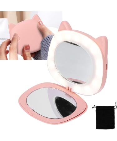 Compact Handwarmer Hand Warmer Light Cartoon Image with Pocket Mirror Light for Women for Home Travel Use Pink Pig - Buy Online on GoSupps.com