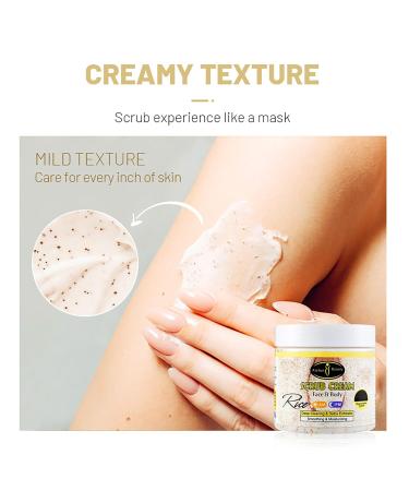 Aichun Beauty Rice Scrub Face & Body Cream | Deep Cleansing Exfoliation & Moisturization 200ml - International Shipping Available - Buy Online on GoSupps.com