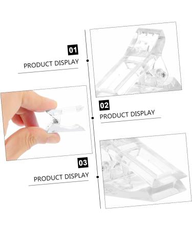 Mikinona Nail Kits 84 pcs Tool Nail Clip Fiberglass Clamp LED Extension Kit Art Tip Clamps Accessories Salon Building Fixing DIY for Fixation Finger A Fake Pinchers Quick Tips Forms Manicure Tools 4X3X2CMx7pcs White Pinkx7pcs - Buy Online on GoSupps.com
