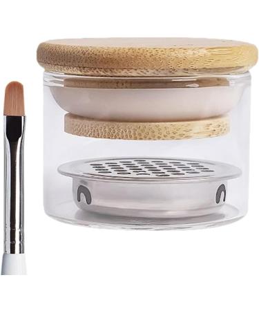 Anulely Nail Brush Cleaning Cup Brush Cleaning Cup Brush Cleaning Cup Nail Glass Cup with Lid Nail Brush Cleaning Tool - Buy Online on GoSupps.com